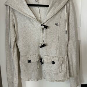 Element Cream Toggle Utility Jacket